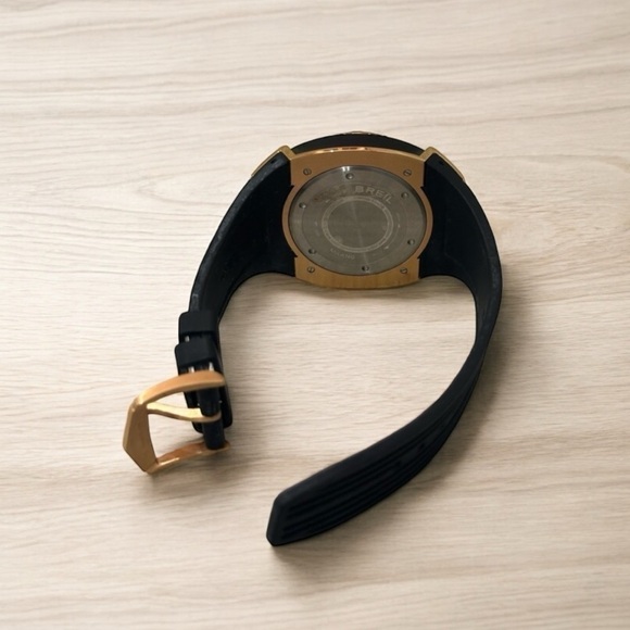 Breil Milano Mediterraneo 47 mm Rose Gold Tone Steel Grey Dial Men Watch BW0537 - Picture 7 of 10